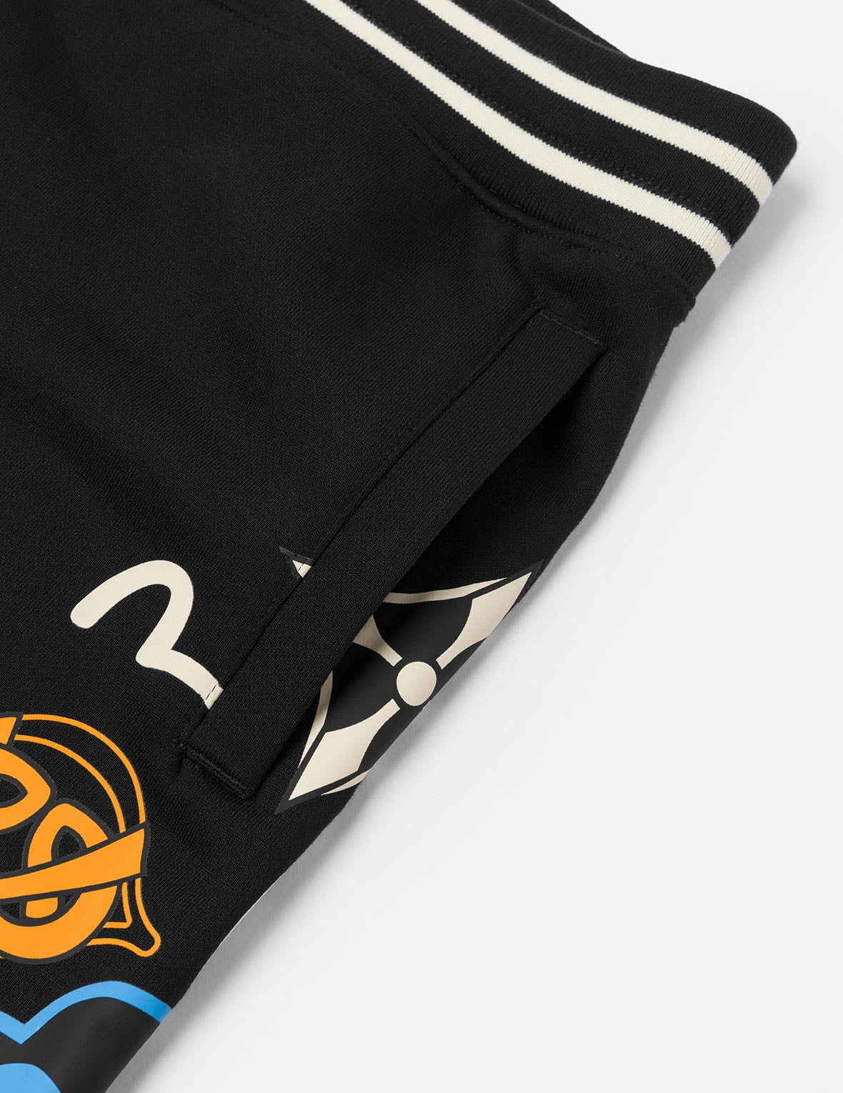 Allover Logo Print Fashion Fit Sweatshorts - 5