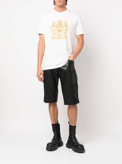 VERSACE baroque-pattern print T-shirt outlook