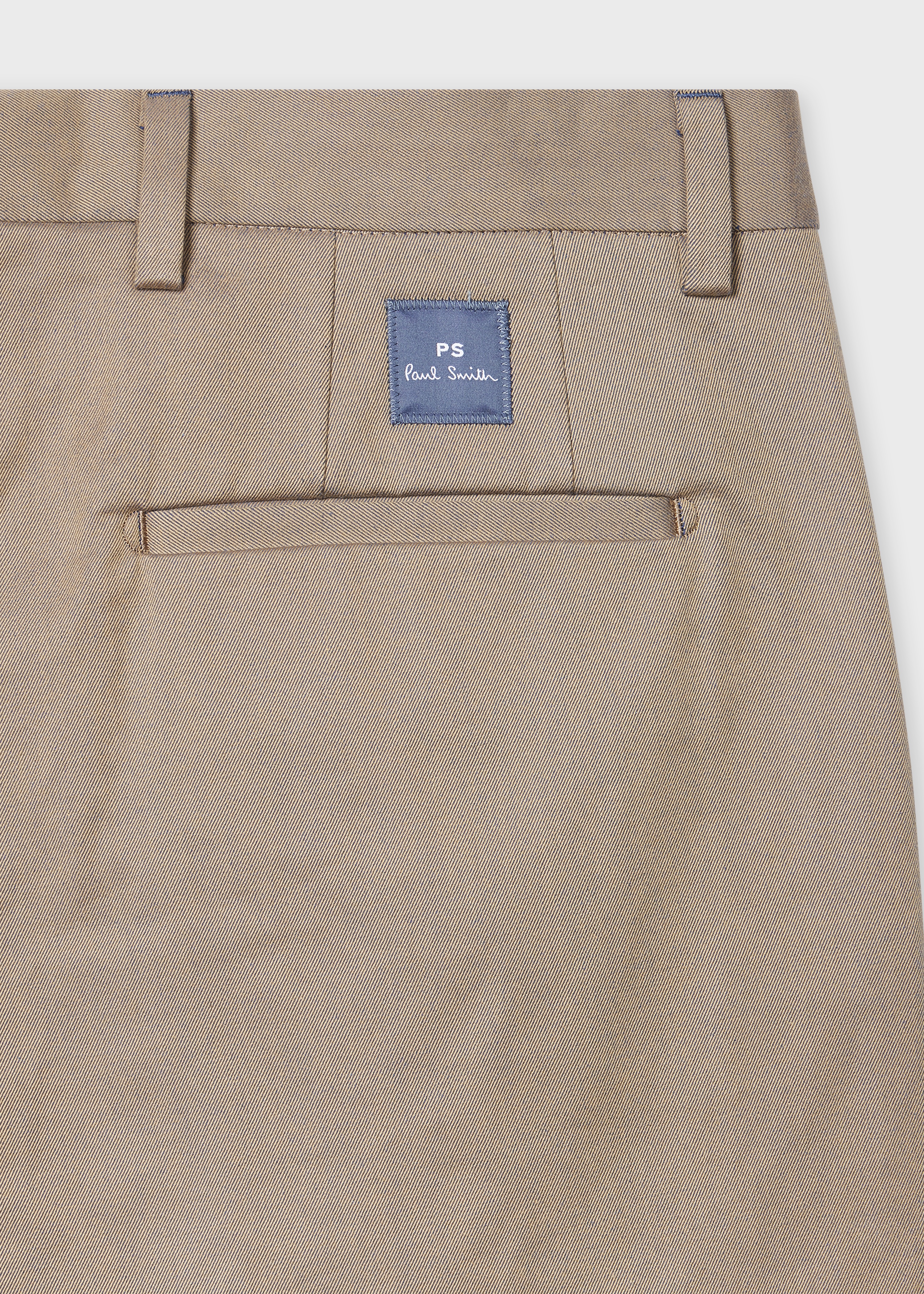 Stone Two-Tone Cotton Twill Chinos - 2