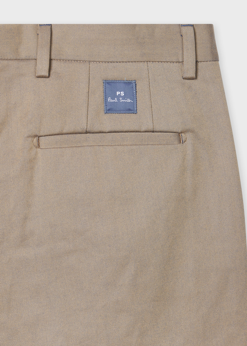 Paul Smith Stone Two-Tone Cotton Twill Chinos outlook