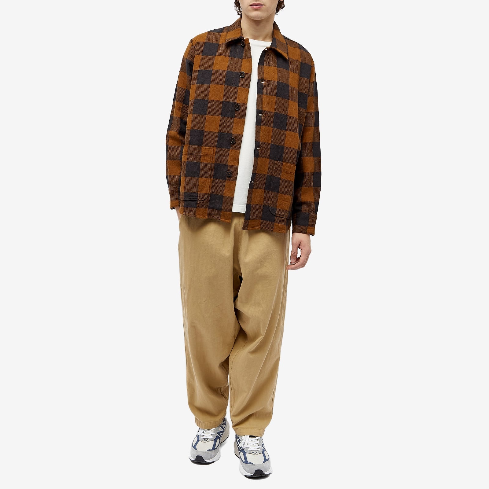 Universal Works Winter Gingham Travail Overshirt - 4