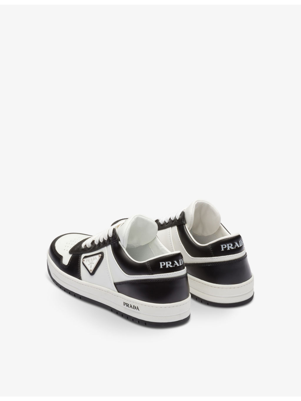 Downtown brand-plaque leather low-top trainers - 4