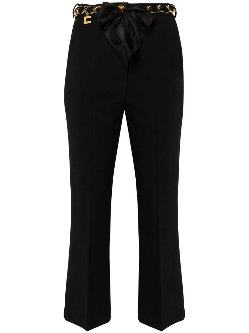 belted bootcut trousers 1