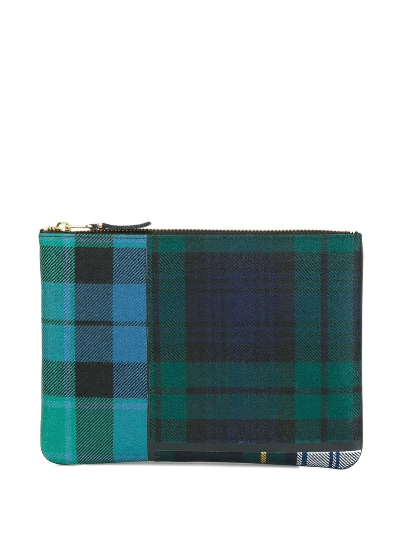 tartan patchwork clutch 1