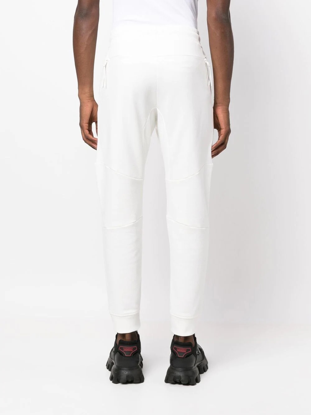 cotton lens-detail track-pants - 4