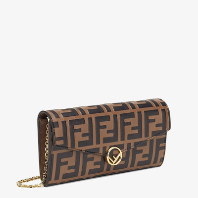 FENDI Brown leather wallet outlook