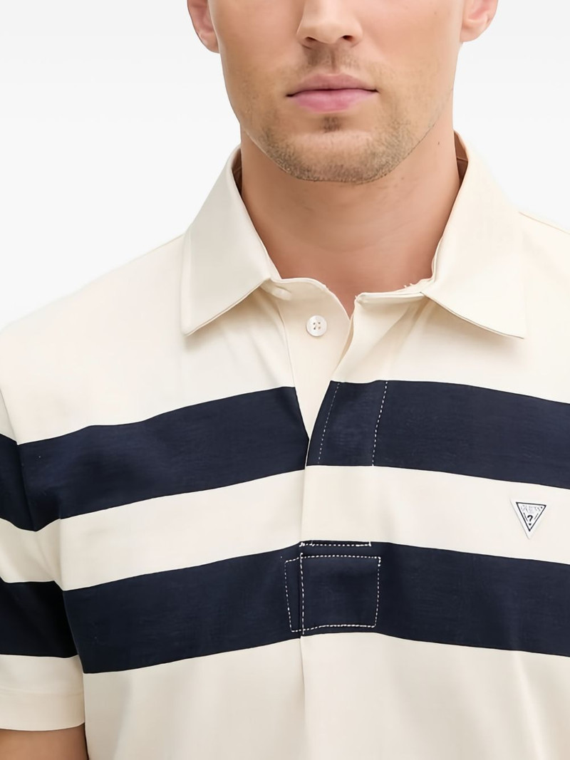 striped short-sleeve polo shirt 4
