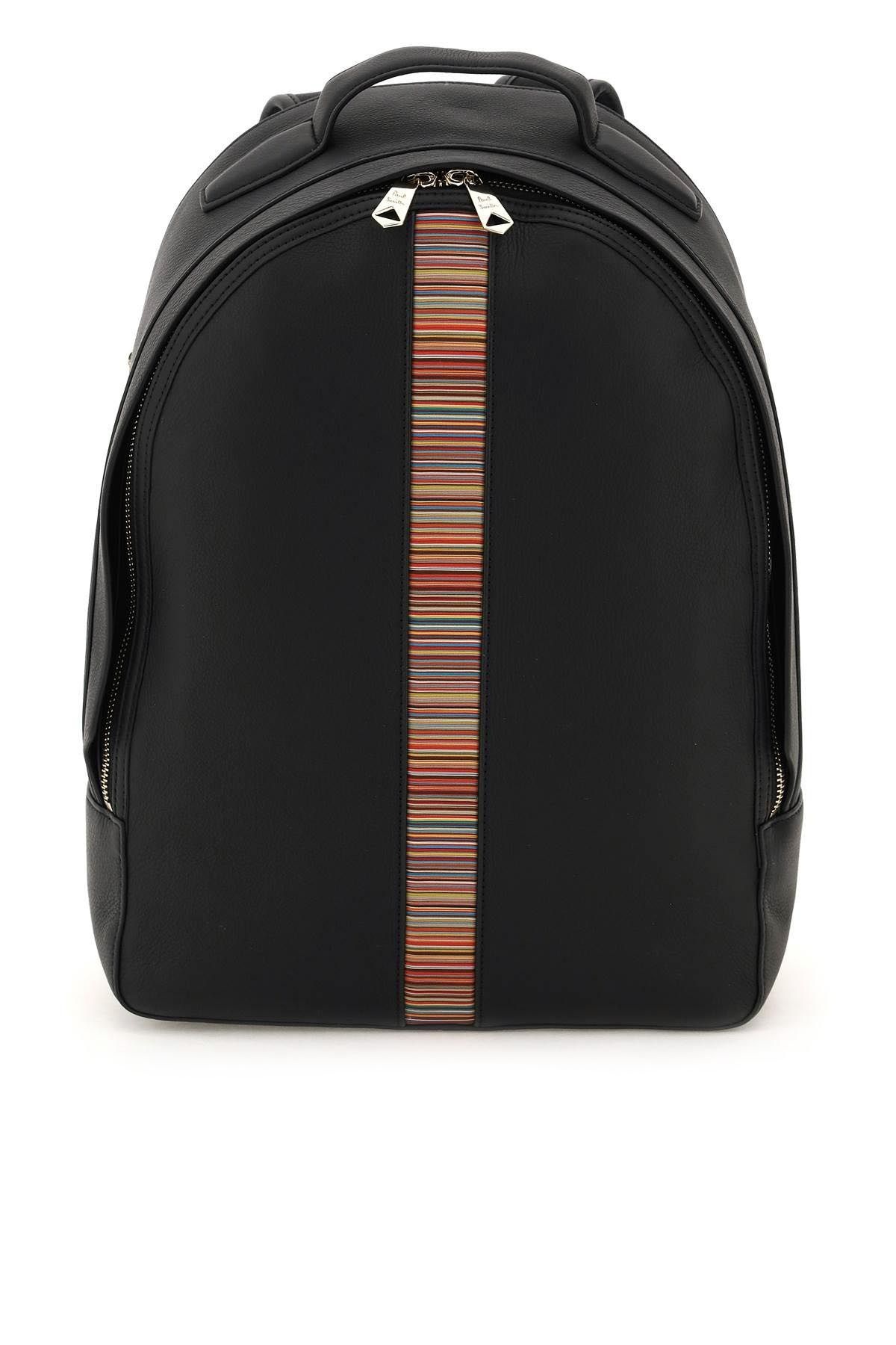 'SIGNATURE STRIPE' LEATHER BACKPACK - 1