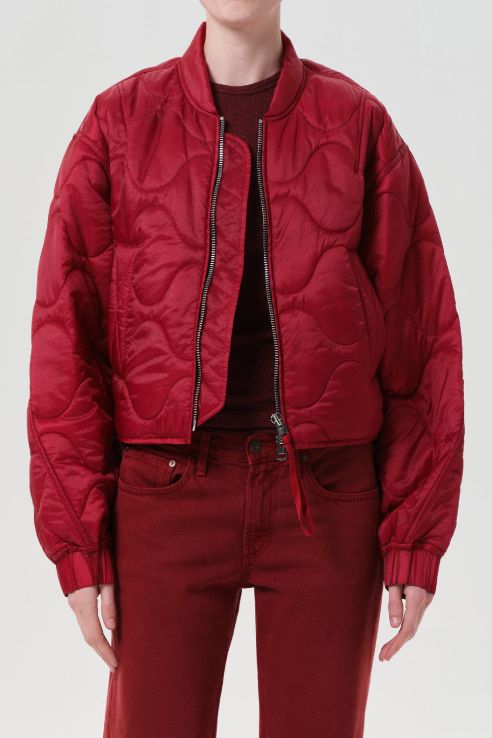 Iona Quilted Jacket Tomato - 1