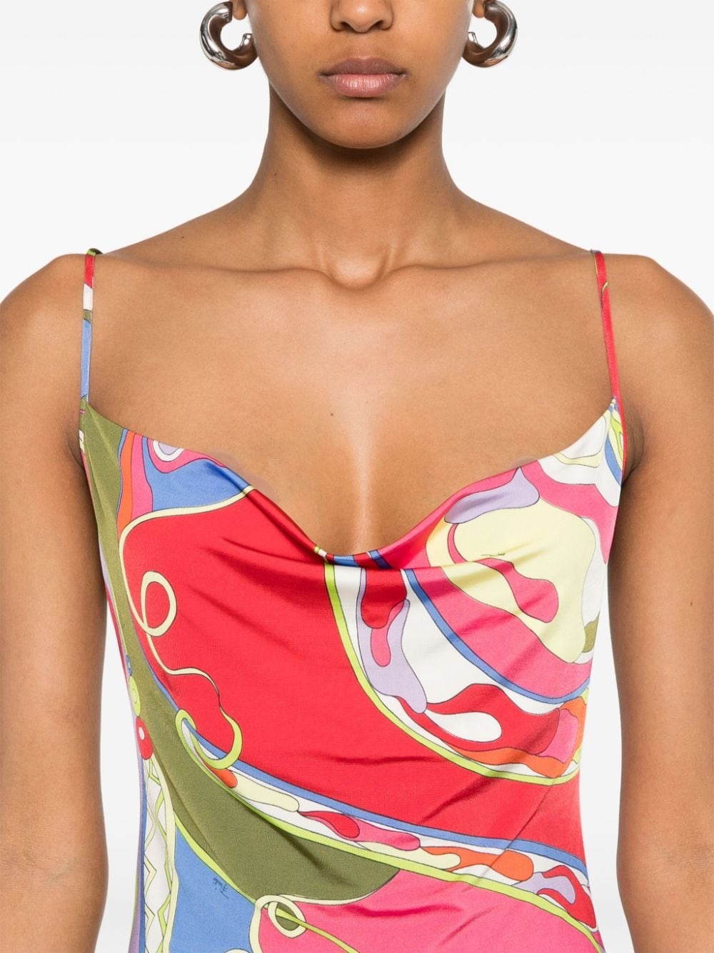 Orchidee-print dress - 5