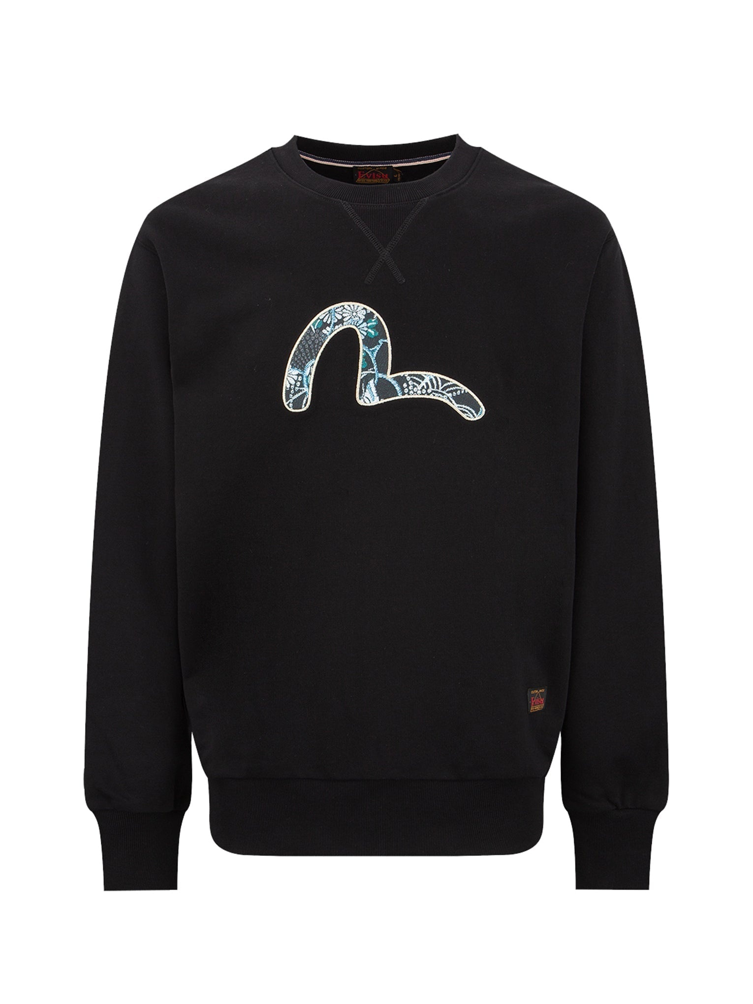 Japanese-pattern Seagull Print Sweatshirt - 12