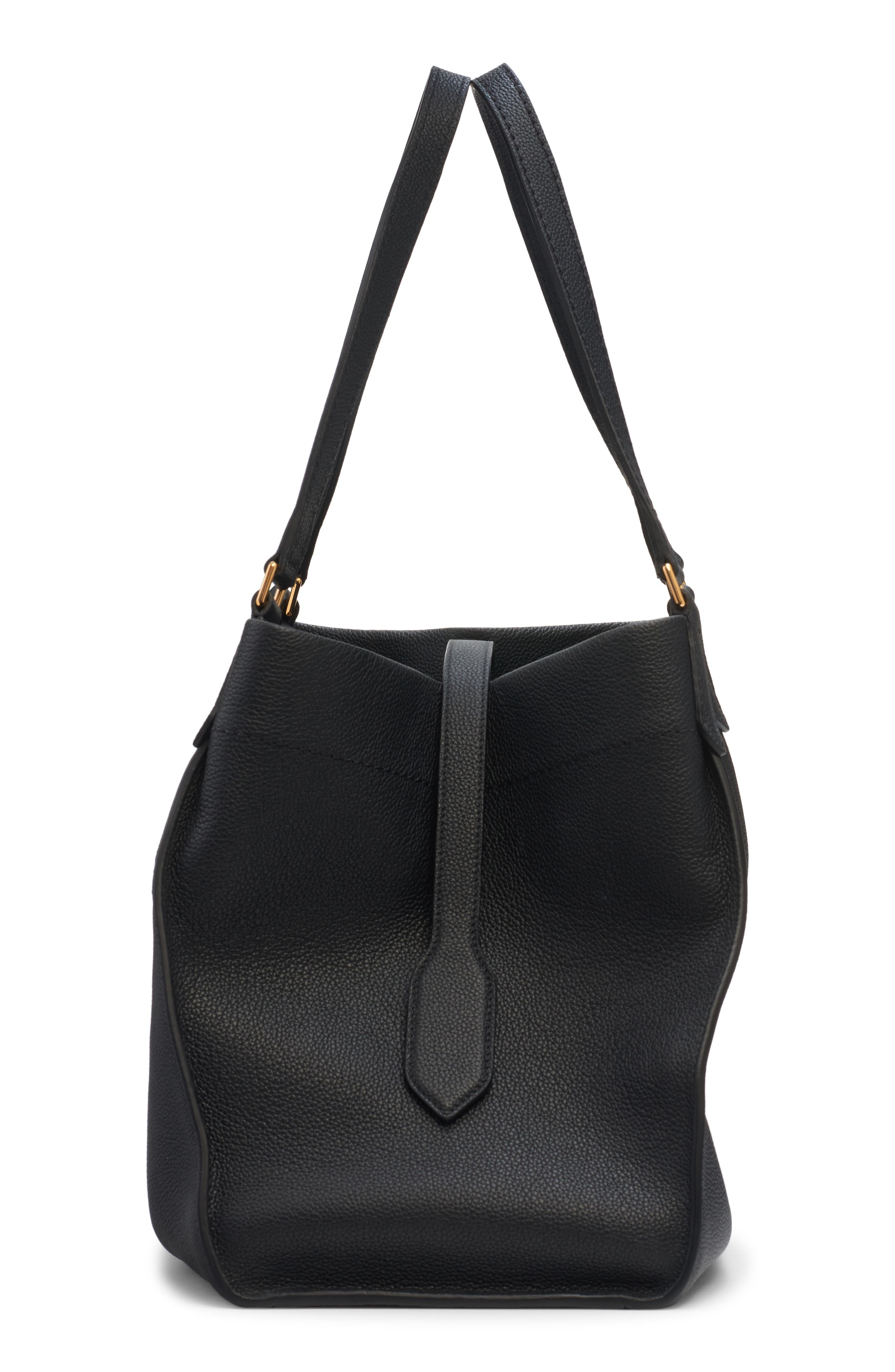 TOM FORD Large Tara Leather Tote in 1N001 Black at Nordstrom - 5
