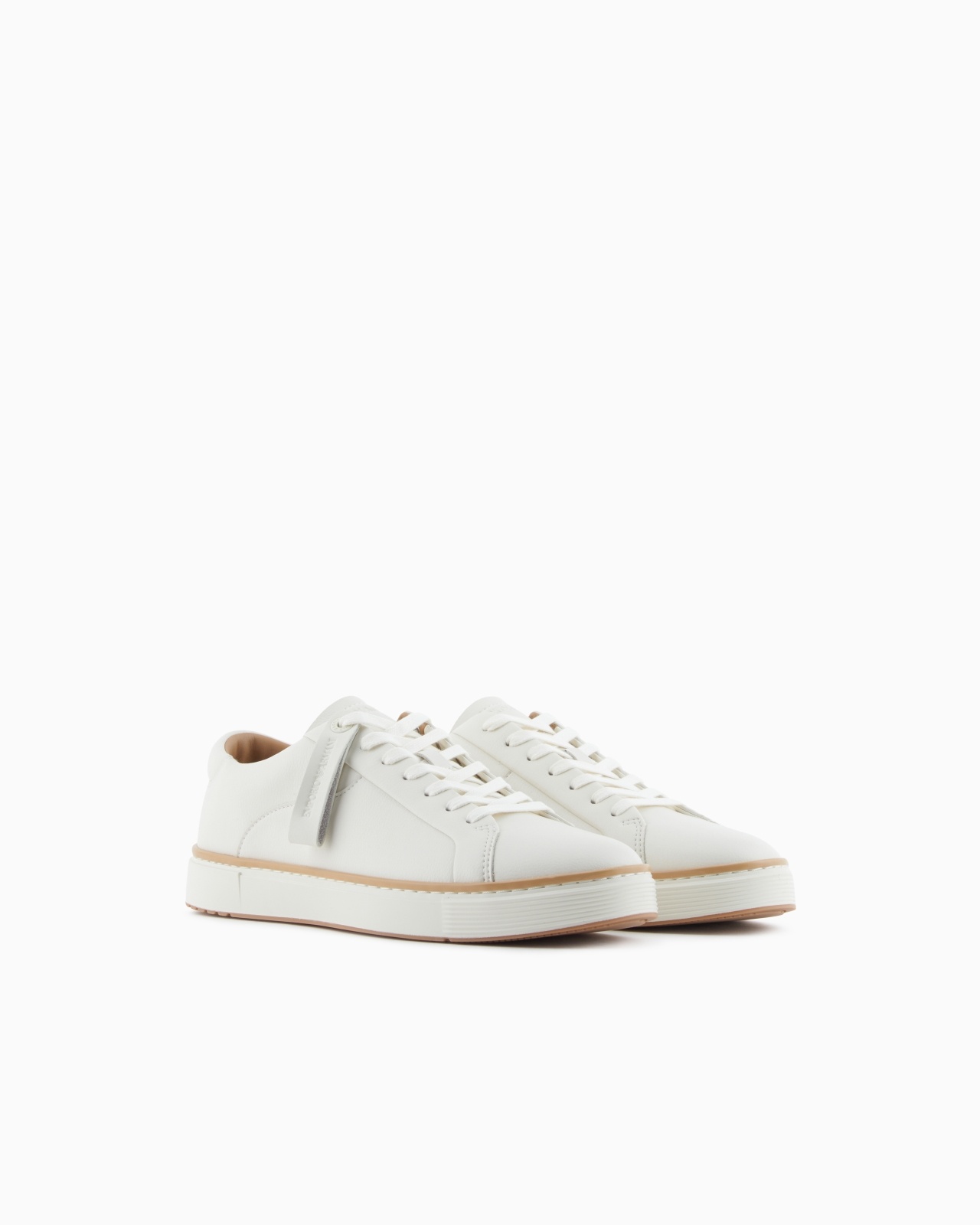 LEATHER SNEAKERS WITH A CONTRASTING WELT - 2