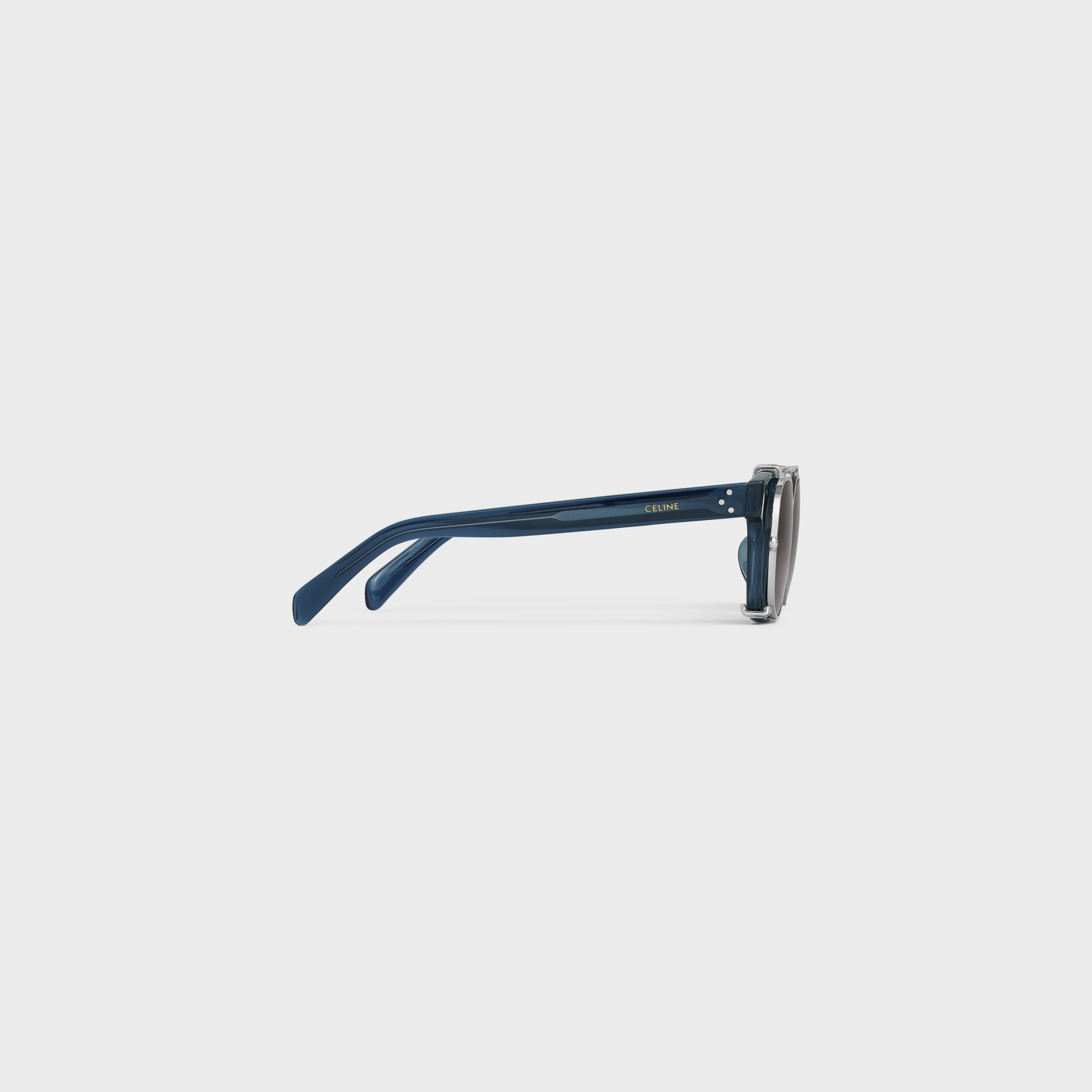 Black Frame 51 Sunglasses in Acetate with Metal - 3