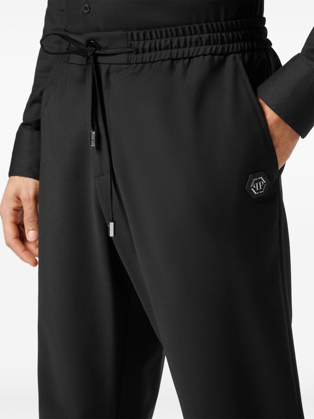 drawstring track pants - 5