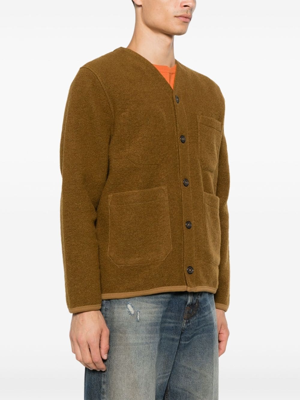 fleece cardigan - 3