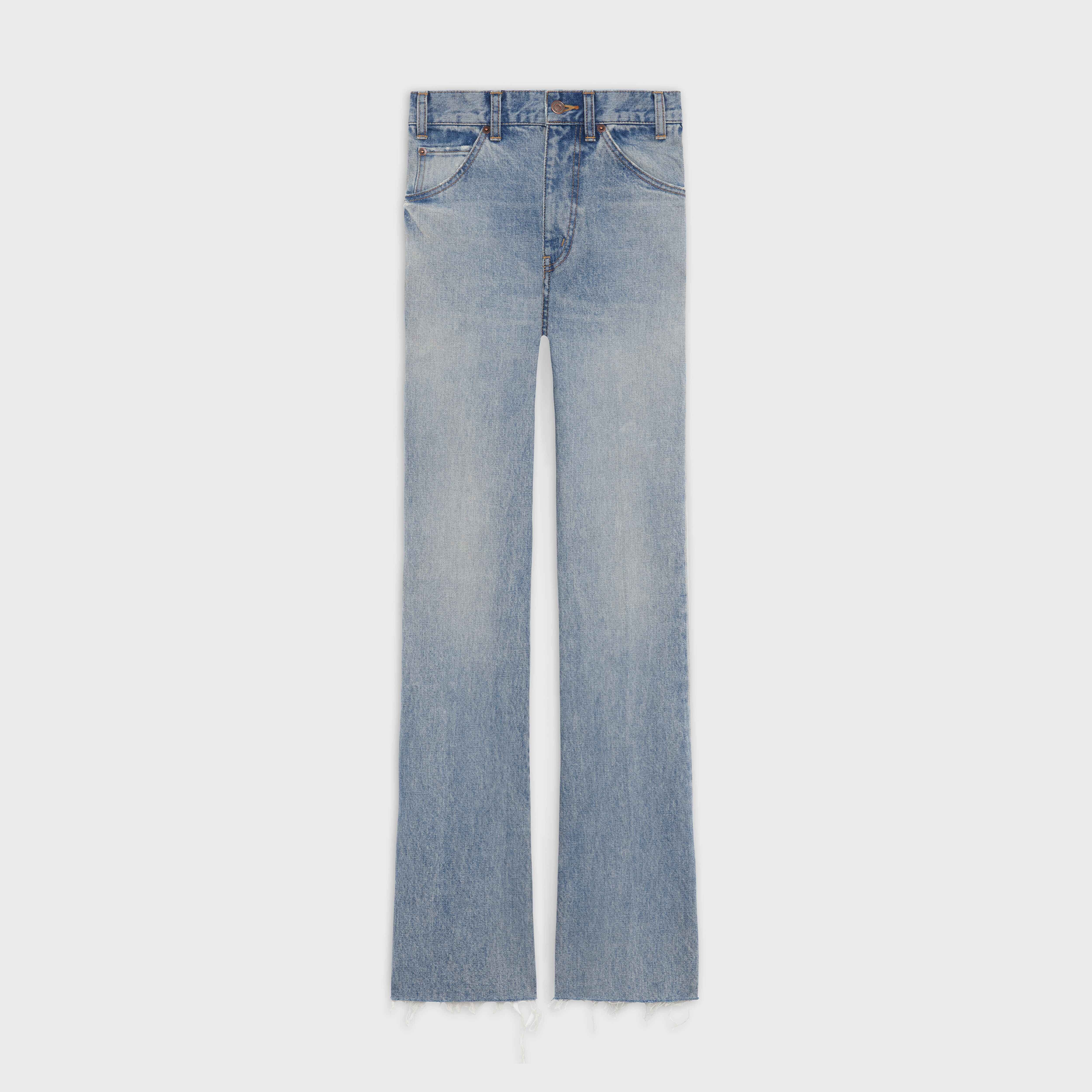 DYLAN FLARED JEANS IN VINTAGE STONE DENIM - 1