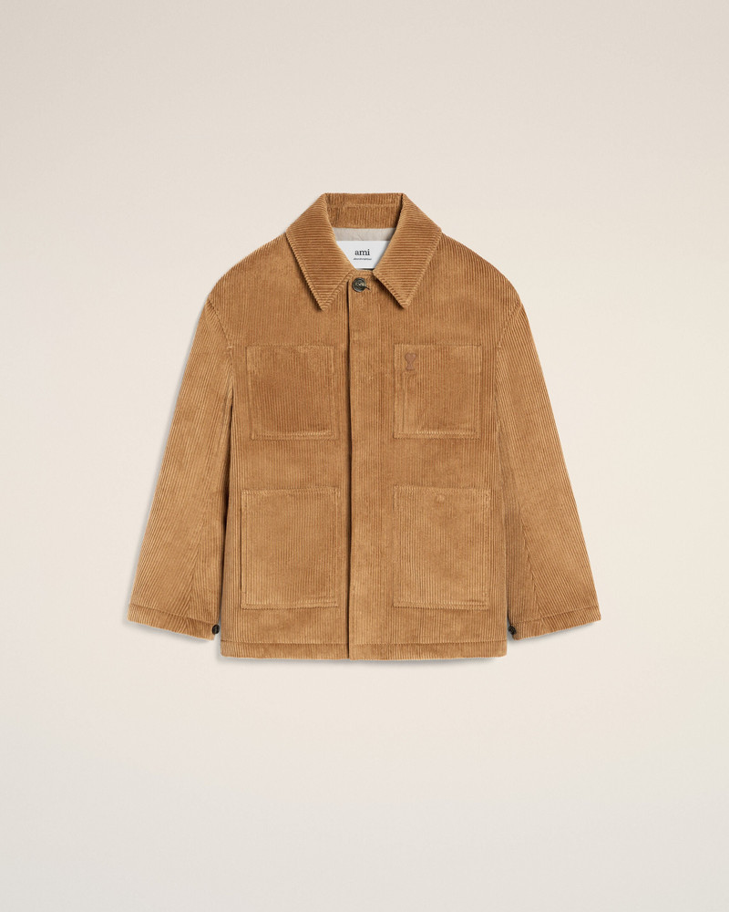 BROWN COTTON CORDUROY WORKER JACKET 1
