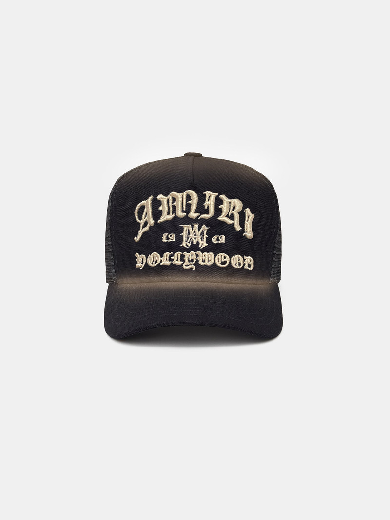 AMIRI HOLLYWOOD TRUCKER HAT - Black 1