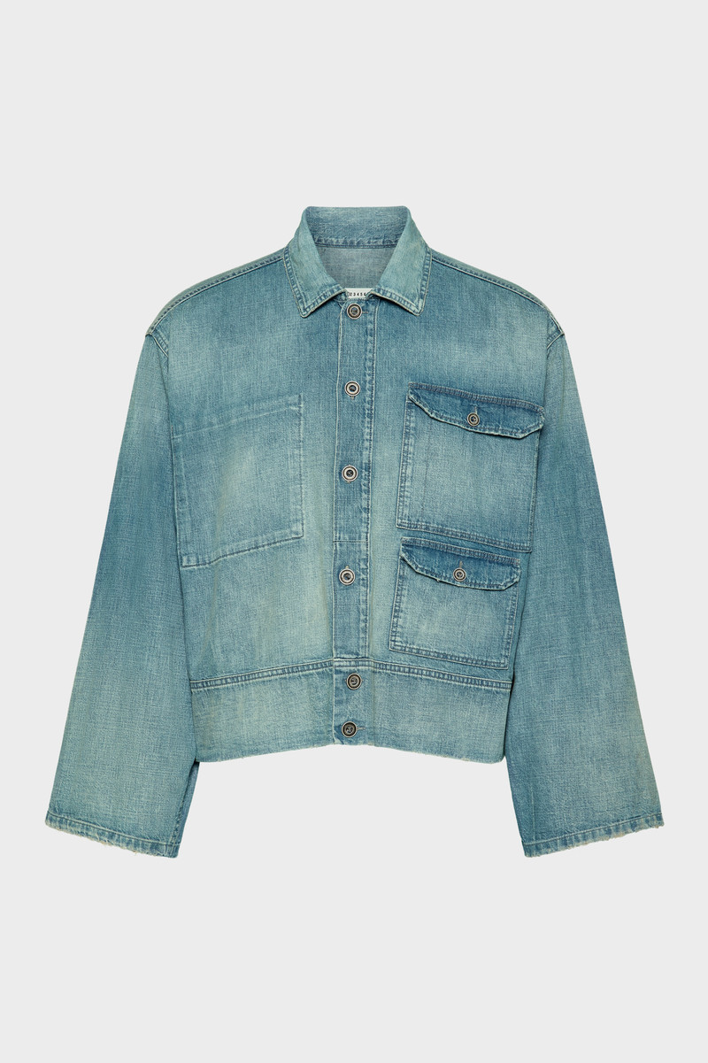 Denim caban jacket 1