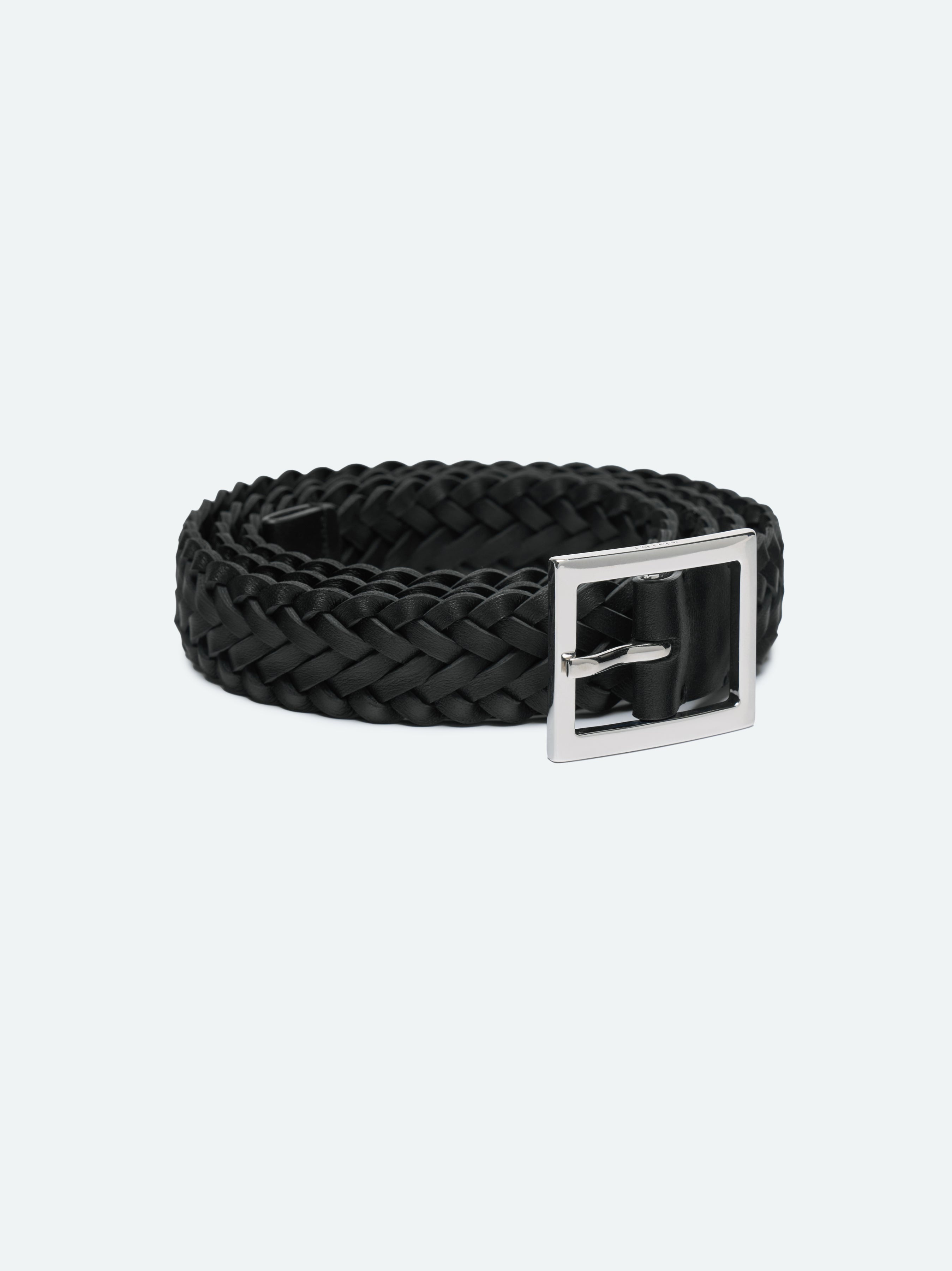 BRAIDED LEATHER BELT - 2