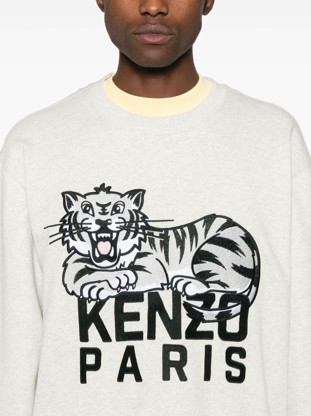 "Happy Tiger" embroidered sweatshirt - 5