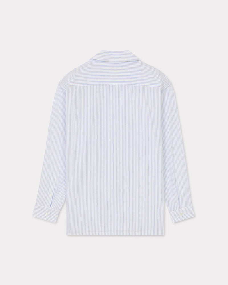 KENZO Stripes oversized long sleeve hawaiian shirt outlook