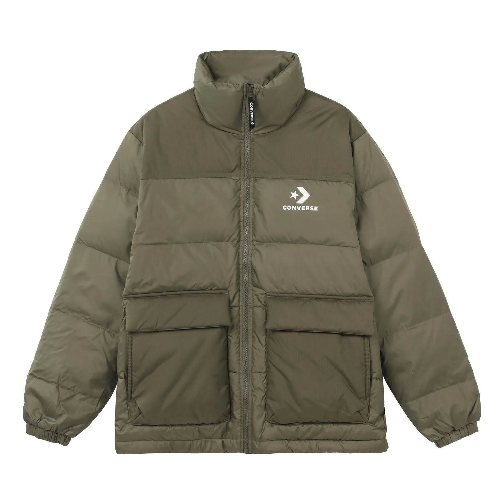 Converse Star Chevron Down Jacket 'Olive Green' 10023755-A04 - 1