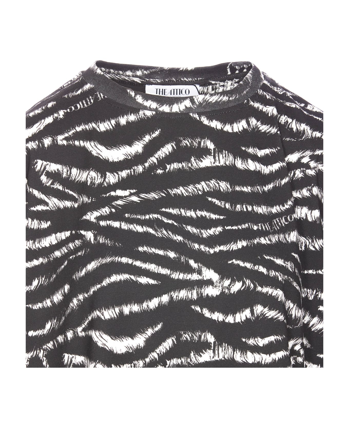 THE ATTICO Zebra Print T-shirt | italist | REVERSIBLE
