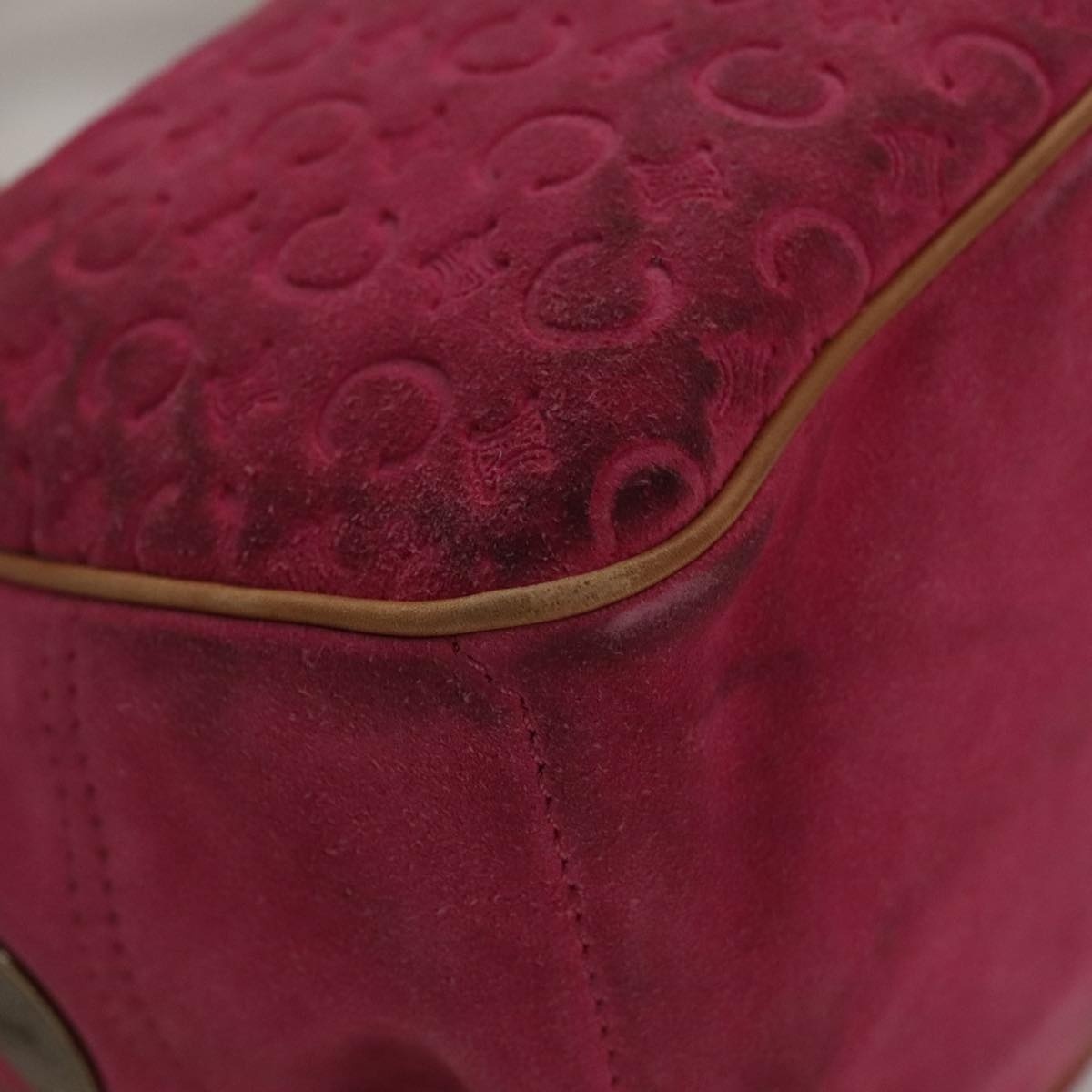 CELINE C Macadam Canvas Boogie Bag Hand Bag Pink - 9