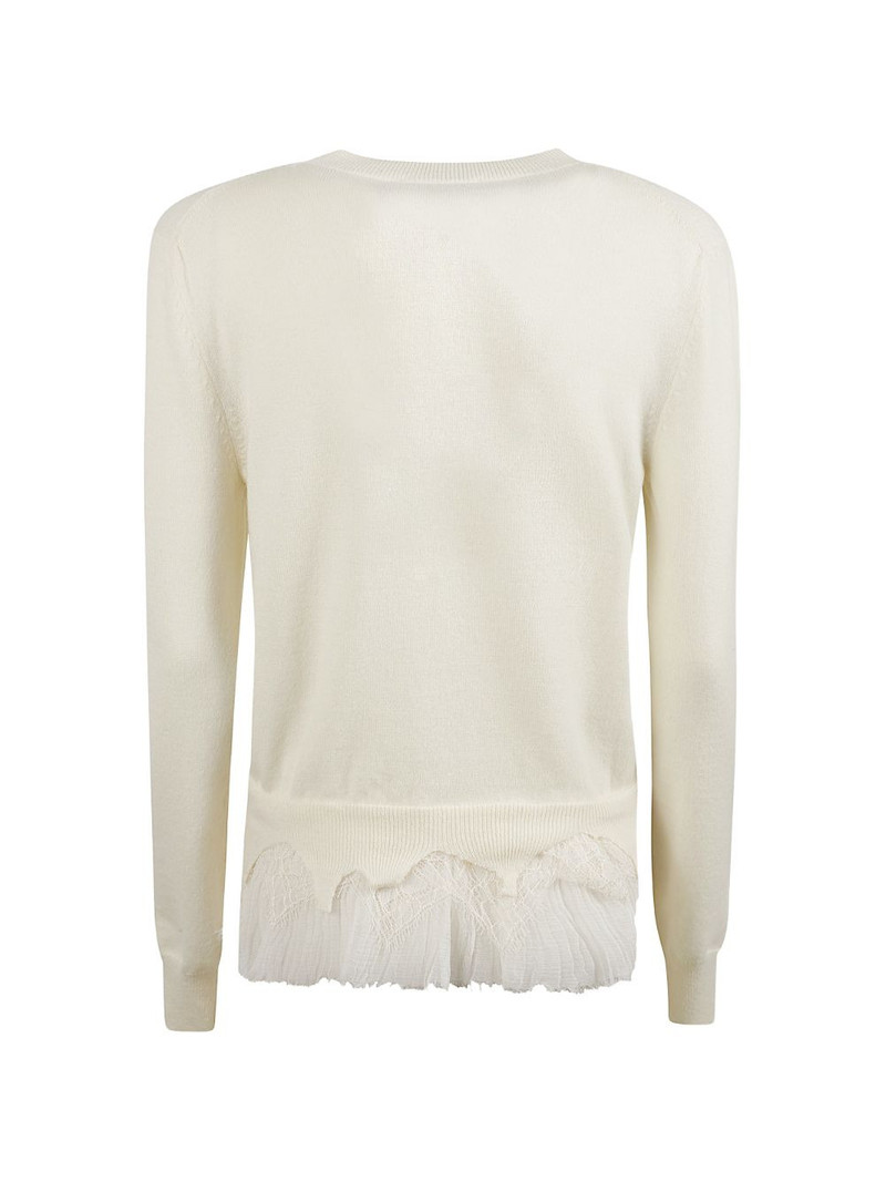 Alexander McQueen lace pleated sweater outlook
