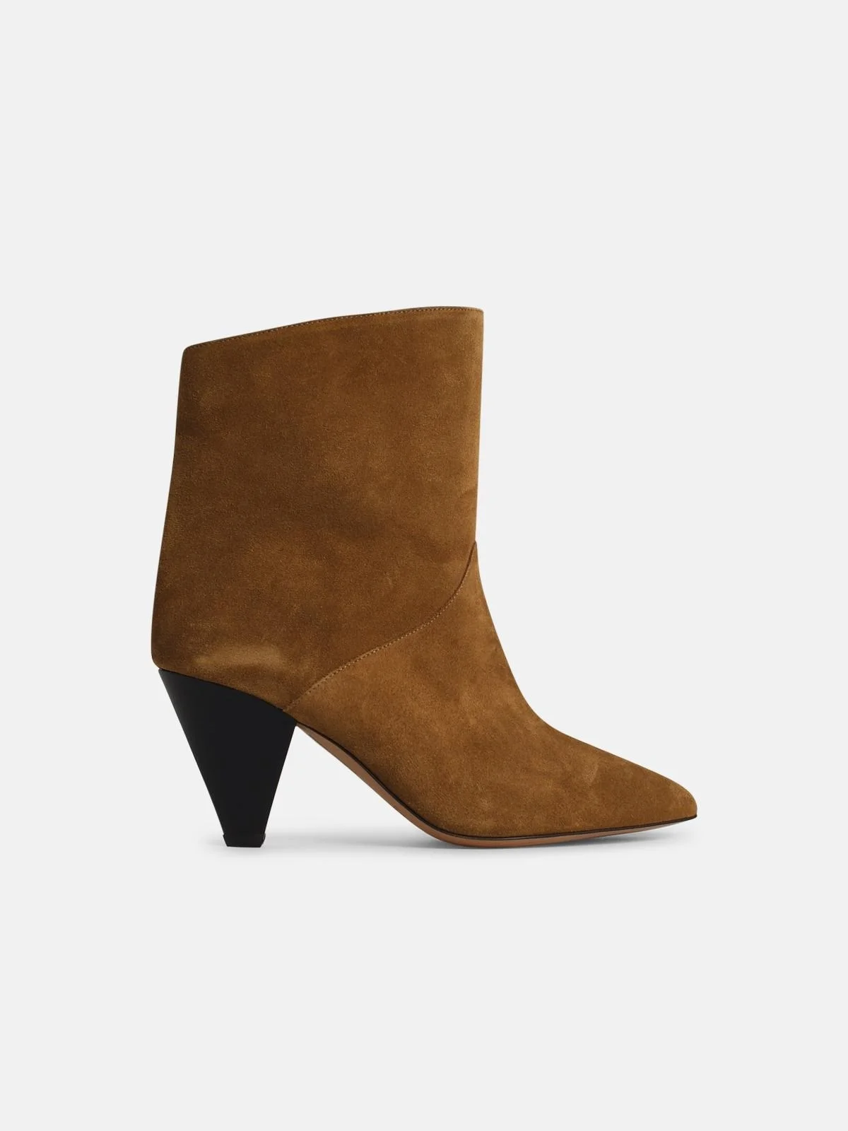 'LOLINE' BROWN SUEDE BOOTS - 1