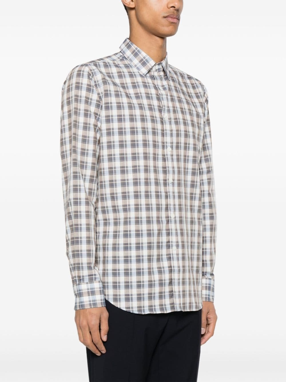 long-sleeves checked shirt - 3