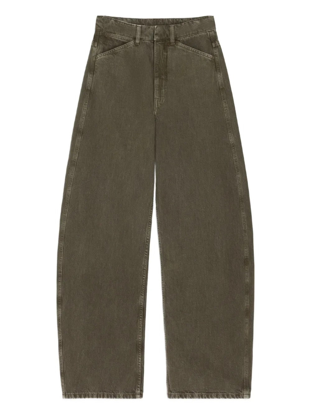 LEMAIRE - Women High Waisted Curved Pants - 5