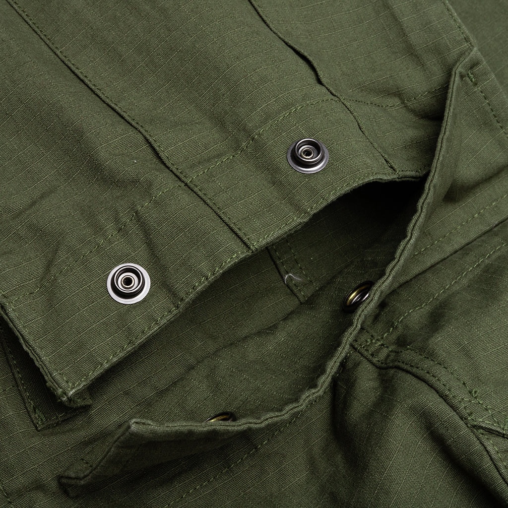 CARGO RIPSTOP SHORT - OLIVE GREEN - 4