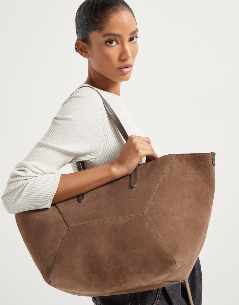 BC Duo bag in suede with monili 4