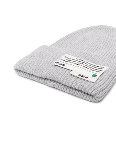 MSGM logo patch beanie outlook