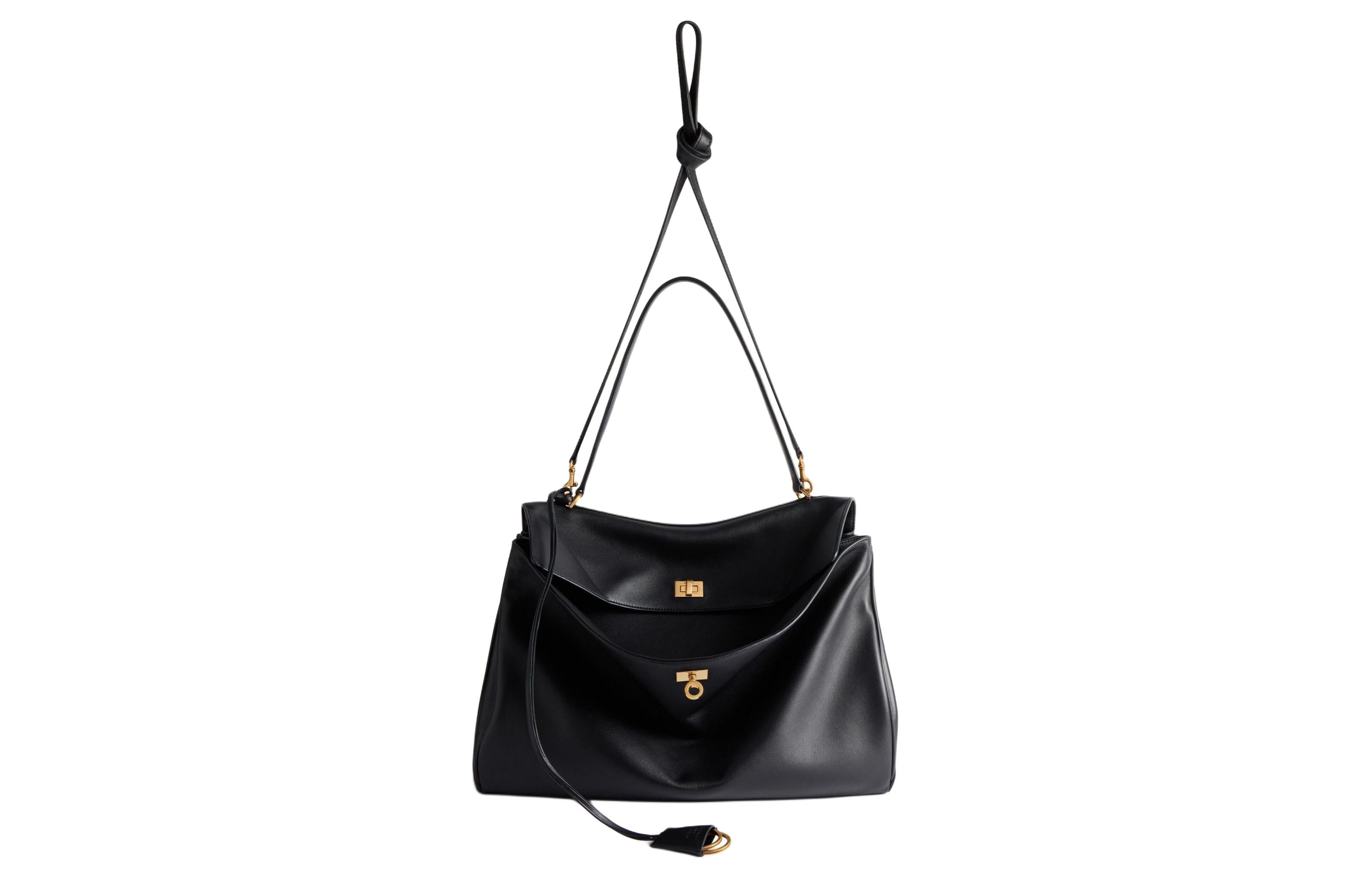 (WMNS) Balenciaga Rodeo Large Handbag 'Black' 7897442AA4V1000 - 5