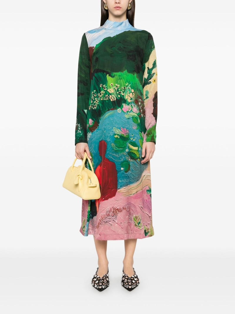 STINE GOYA long-sleeves midi dress outlook