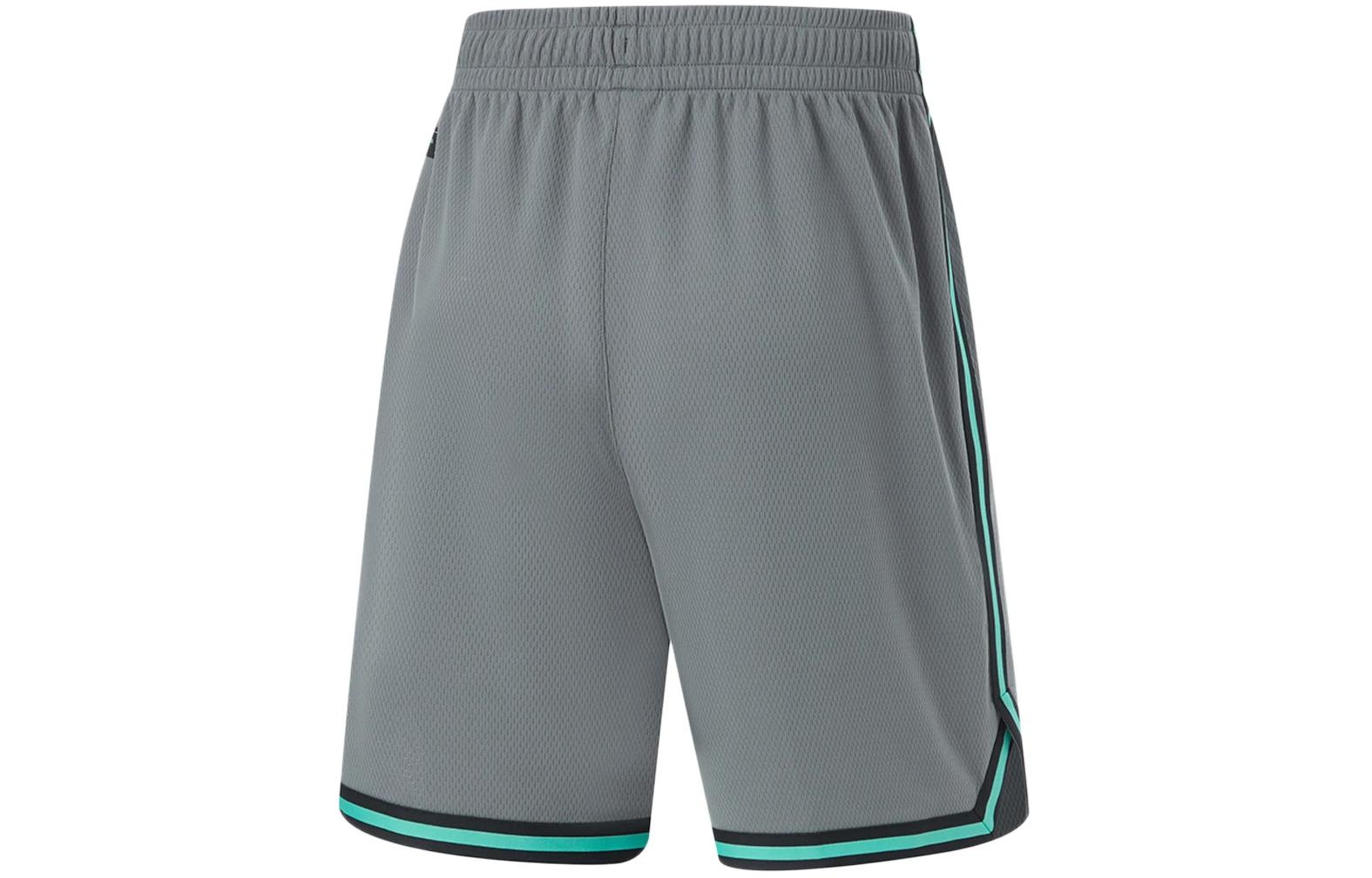 Li-Ning CBA Logo Basketball Suit 'Grey Green' AATU019-8 - 6