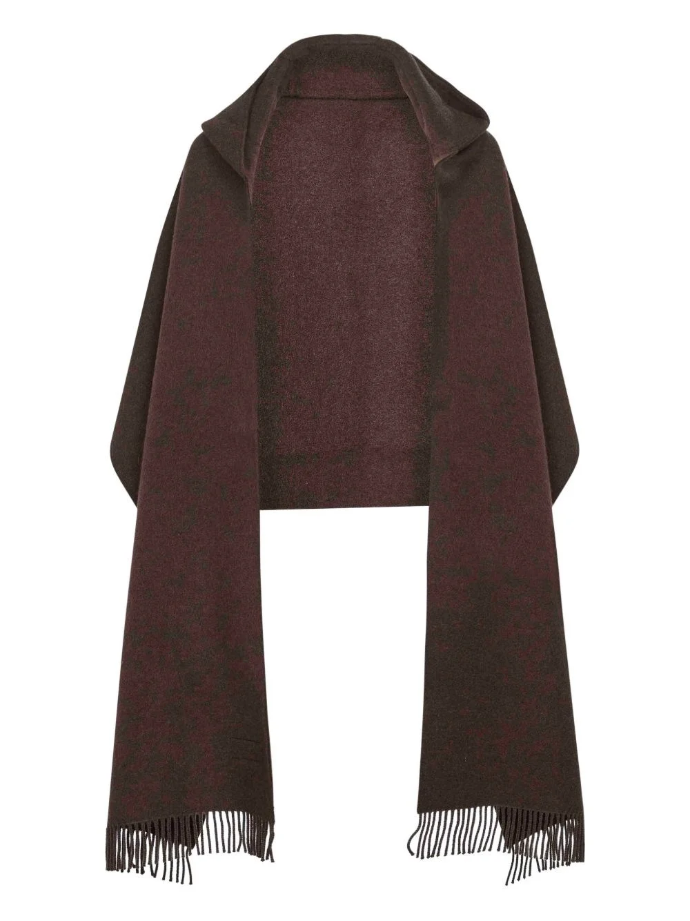 Cashmere hooded scarf - 1