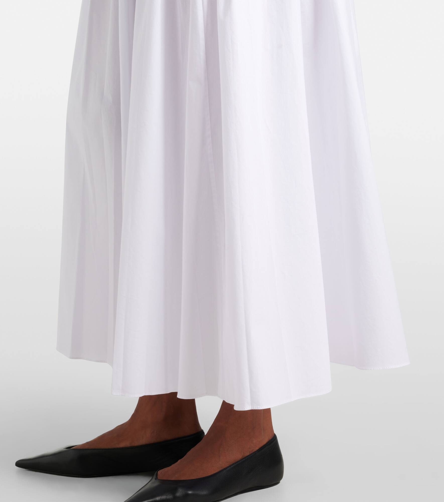 Procida high-rise cotton maxi skirt - 5
