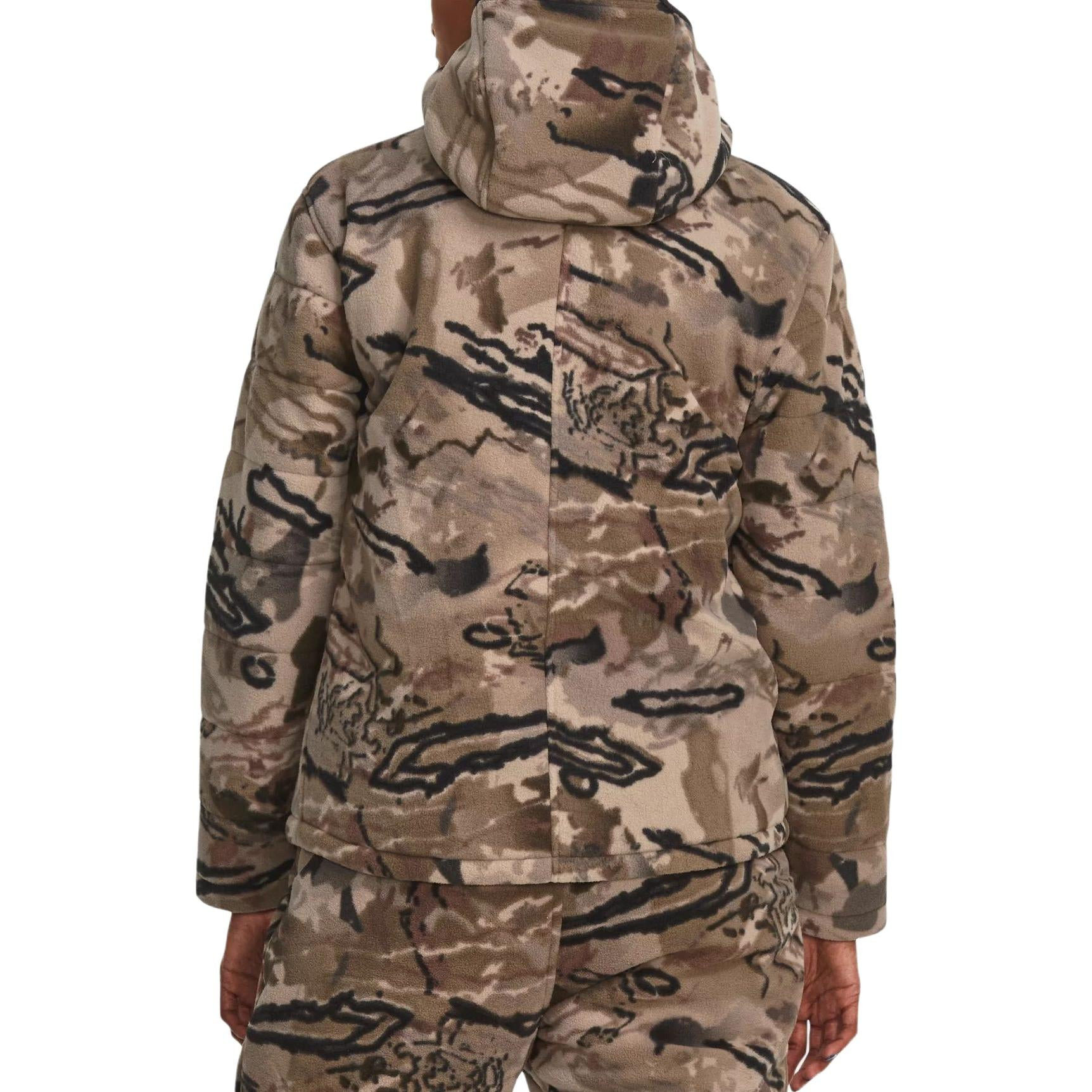 (WMNS) Under Armour Whitetail Rut Windproof Jacket 'Tan Black' 1378819-989 - 4
