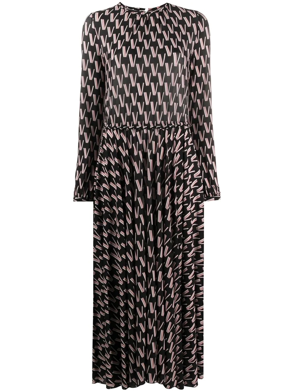 all-over logo-print dress - 1