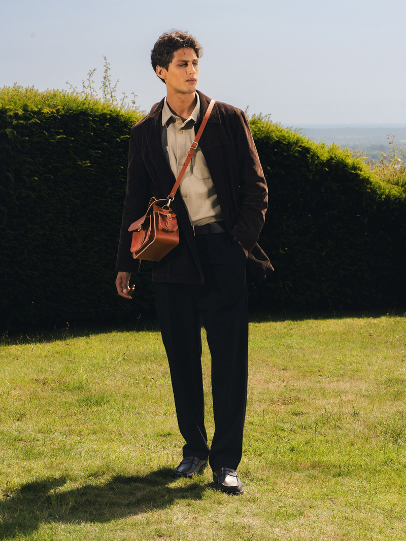 Cambridge Satchel The Traveller - Cinnamon with Suede outlook