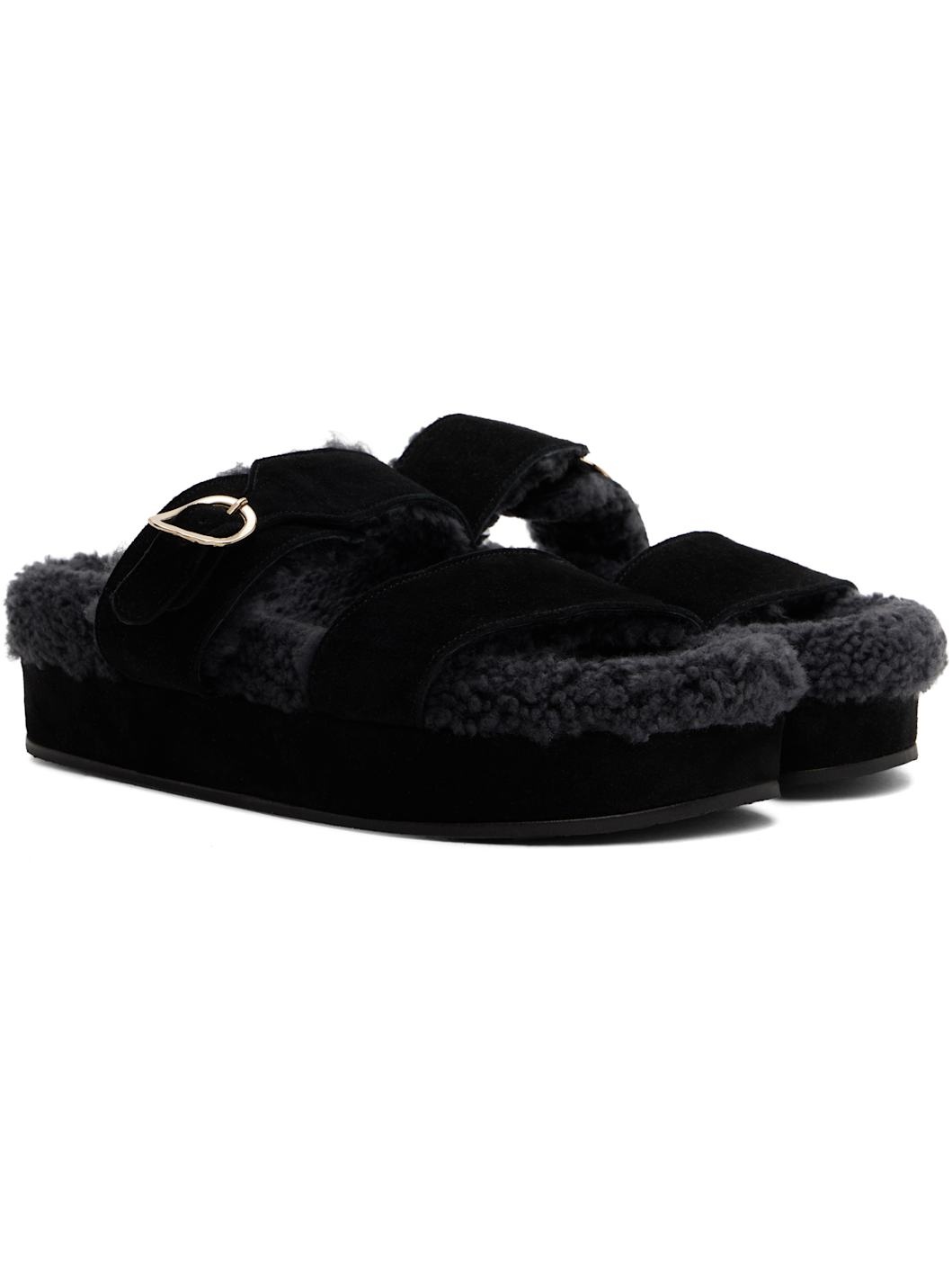 Black Latria 2Flatform Sandals - 4
