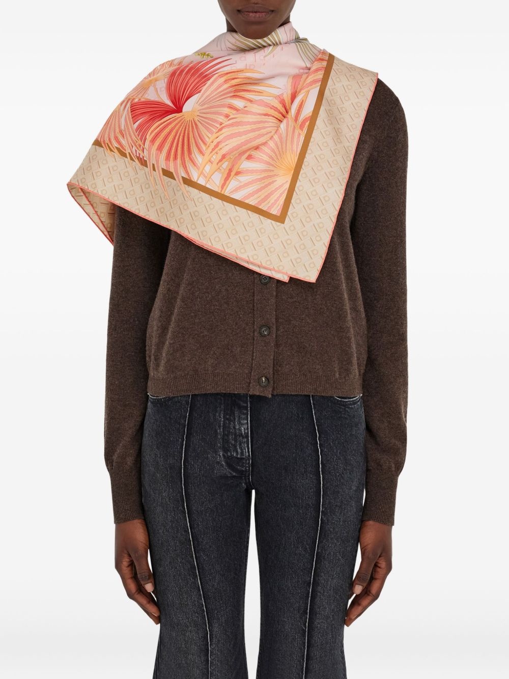 Dure-print silk scarf - 3