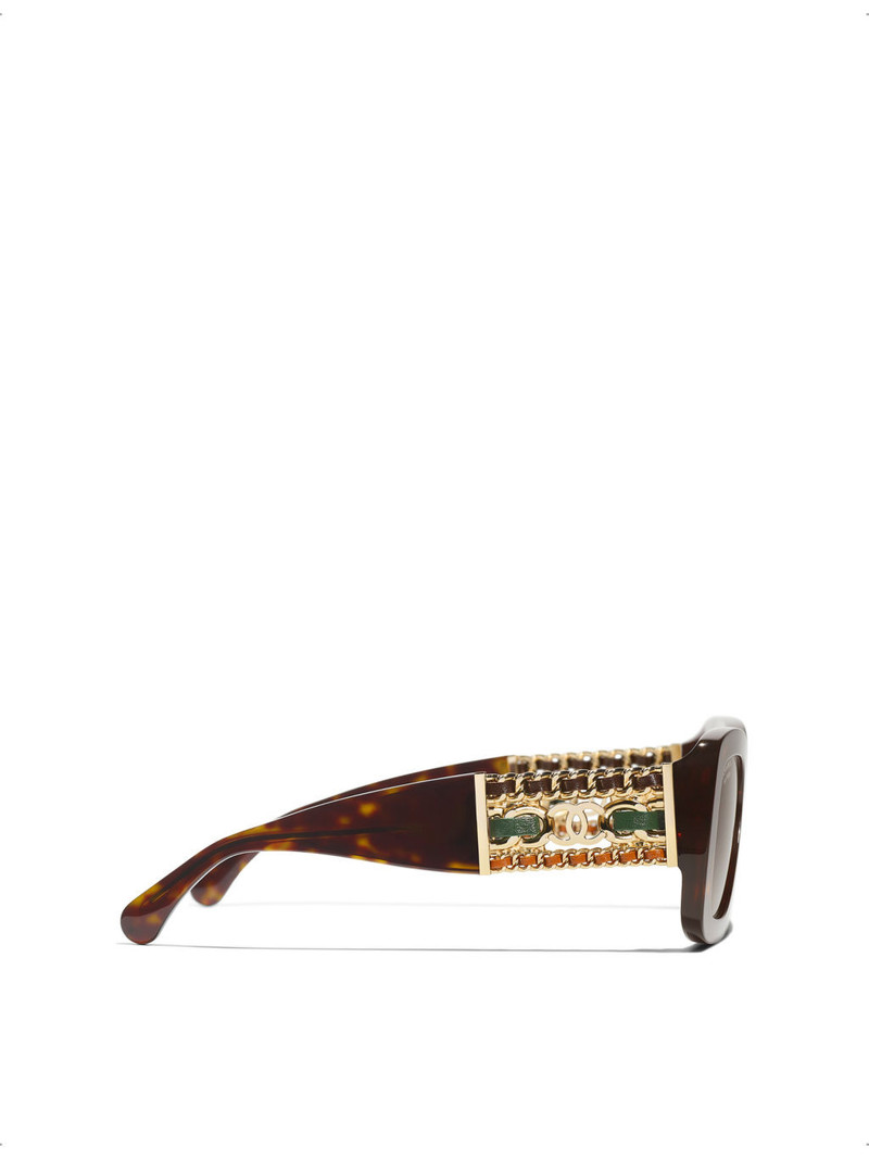 CHANEL CH5535Q Square-Frame Acetate Sunglasses outlook