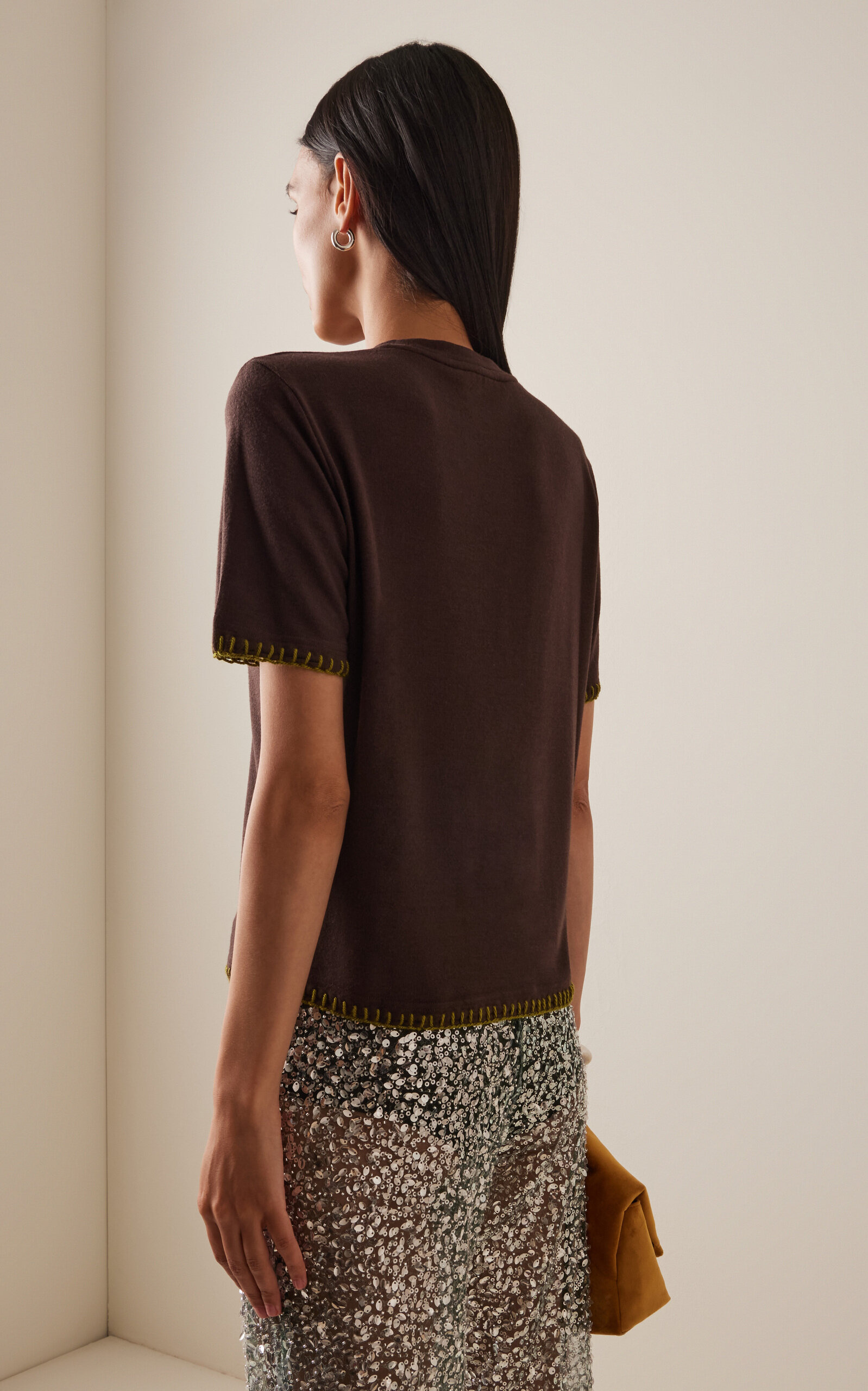 Demures Knit T-Shirt brown - 4