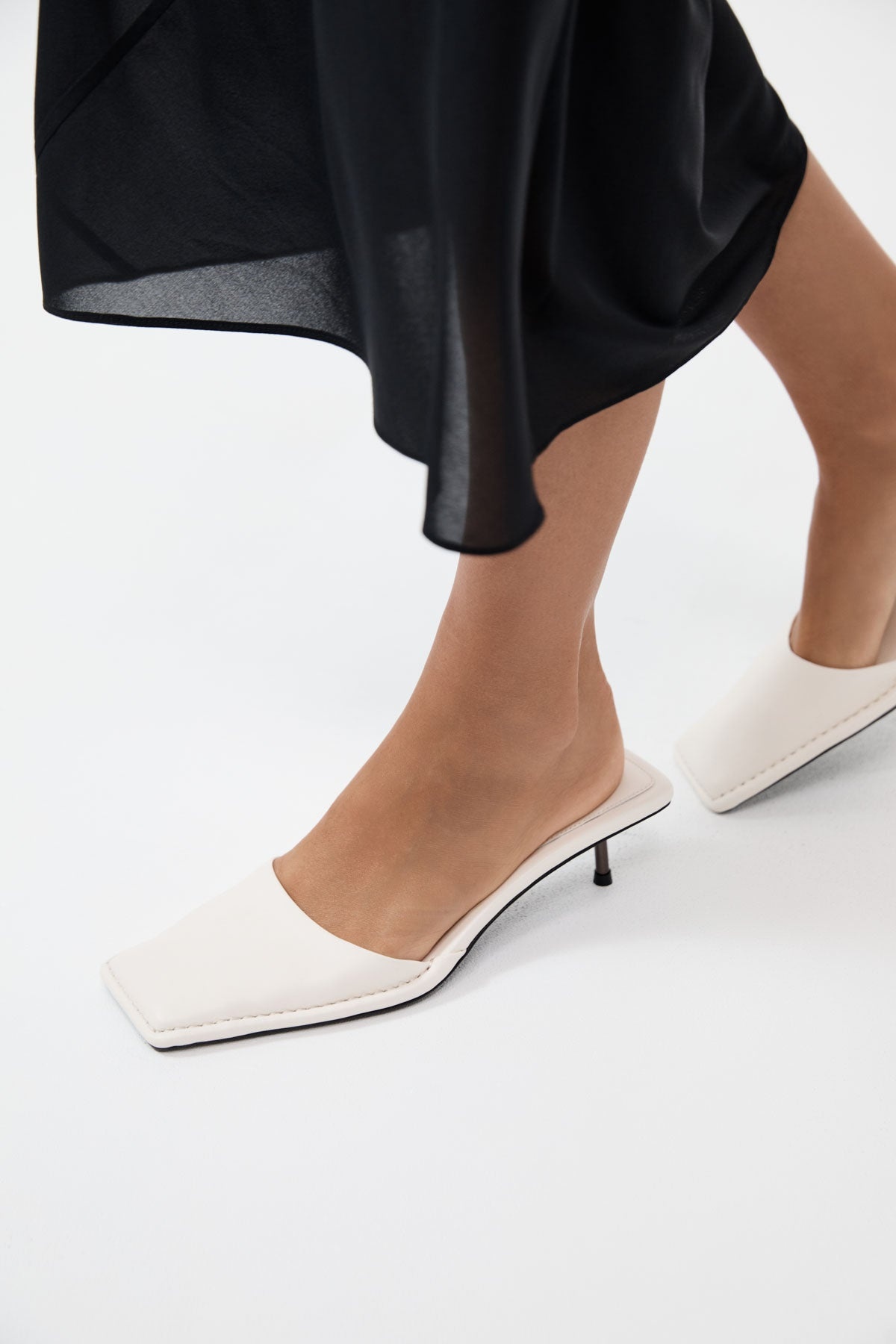Soft Square Toe Heel - Tofu - 5
